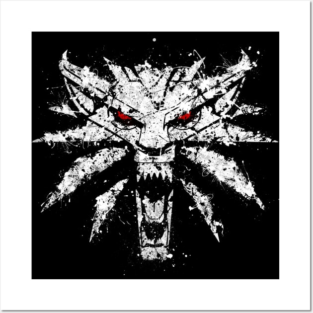 Witcher 3 - The White Wolf Wall Art by JonathonSummers